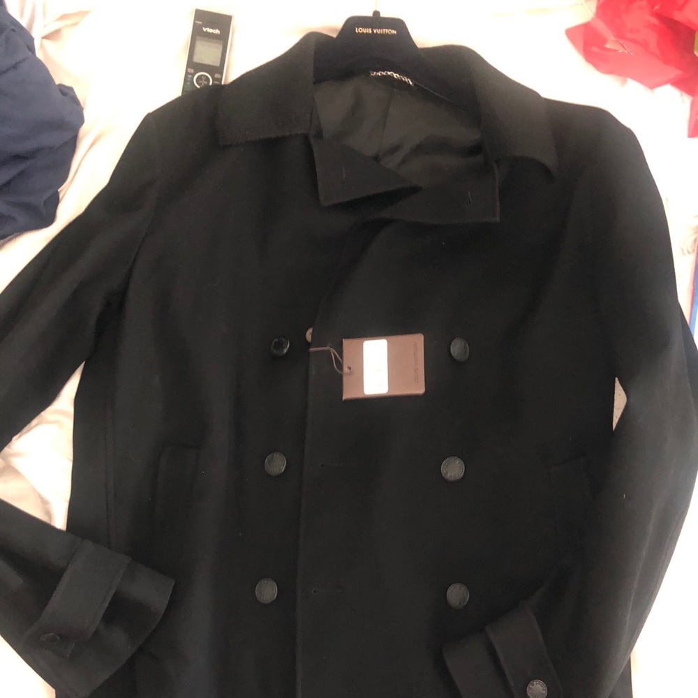 Louis Vuitton knit pea coat